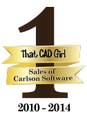 That CAD Girl #1 in Sales of Carlson Software