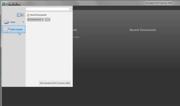 Use the DWG Convert to save DWG files to an earlier version in IntelliCAD