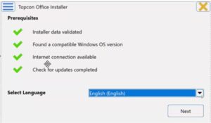 Installer language selection