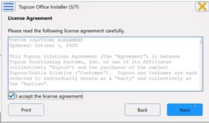 Activation license agreement screen