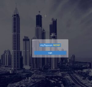 myTopcon NOW login page