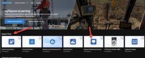 myTopcon NOW Support Tools row